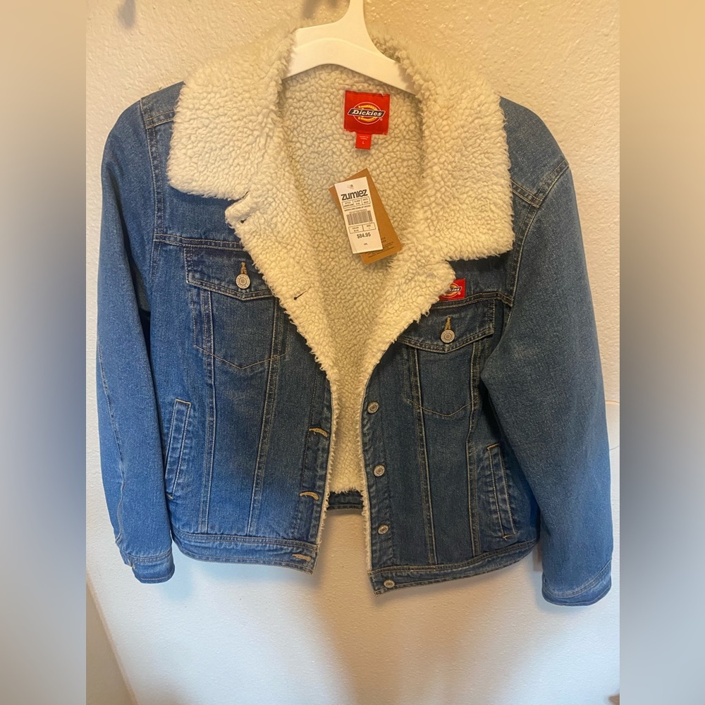 Dickies Sherpa Lined Blue Denim Jacket